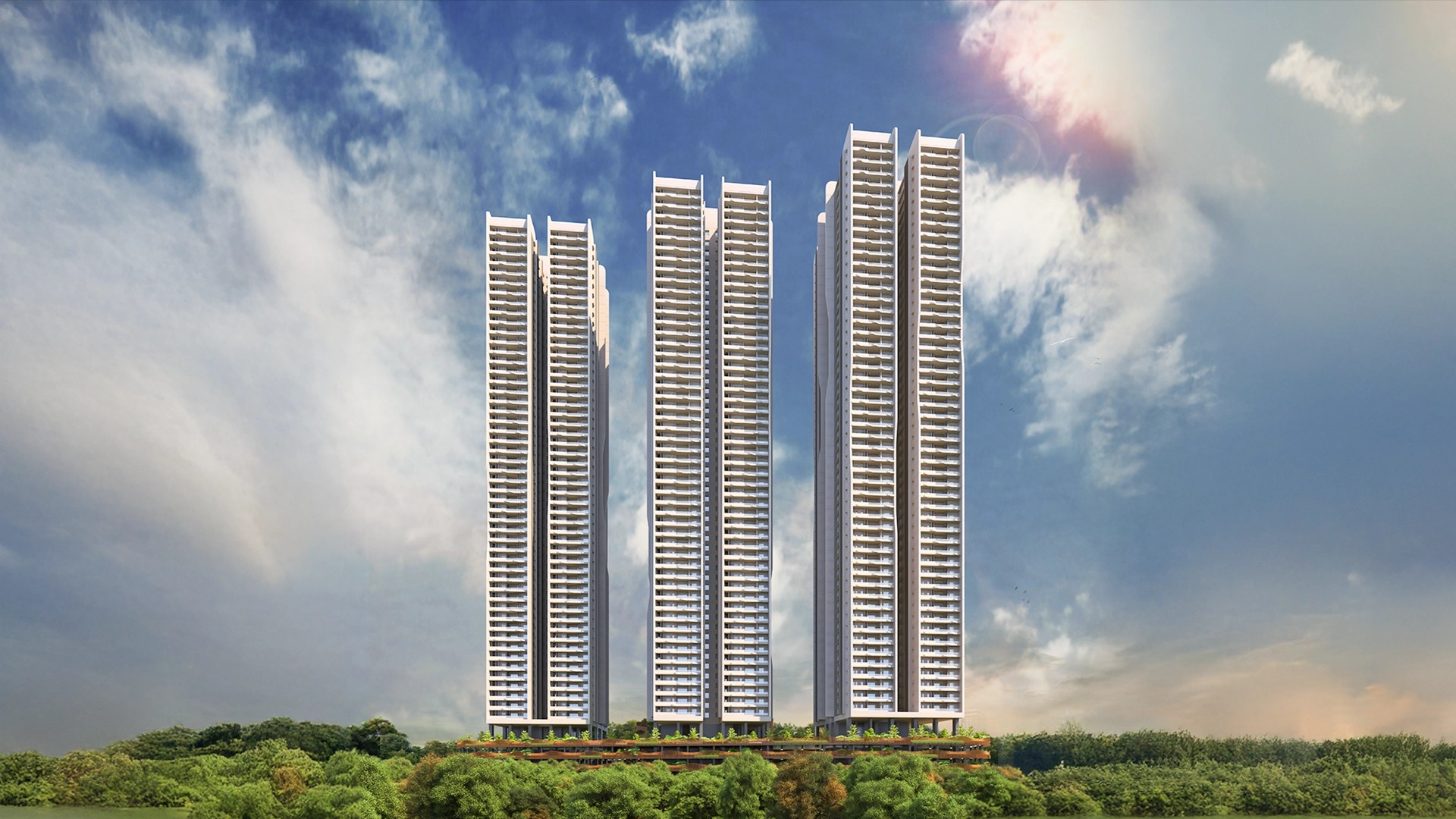 Aparna Sarovar Towers high-rise view