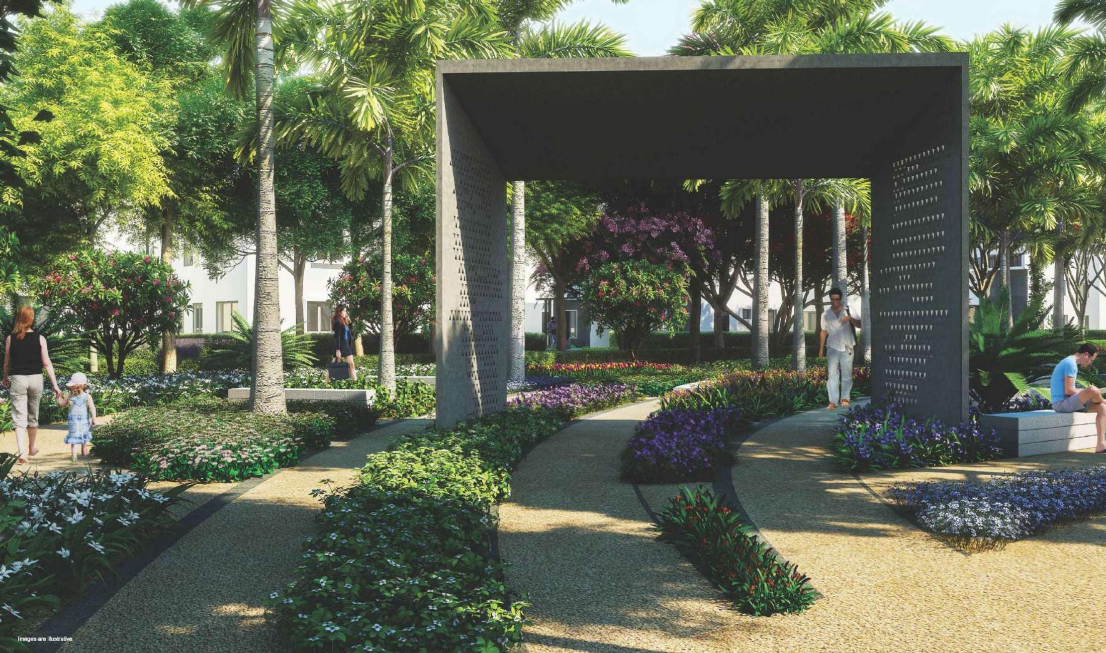 My Home Ankura landscaped courtyard