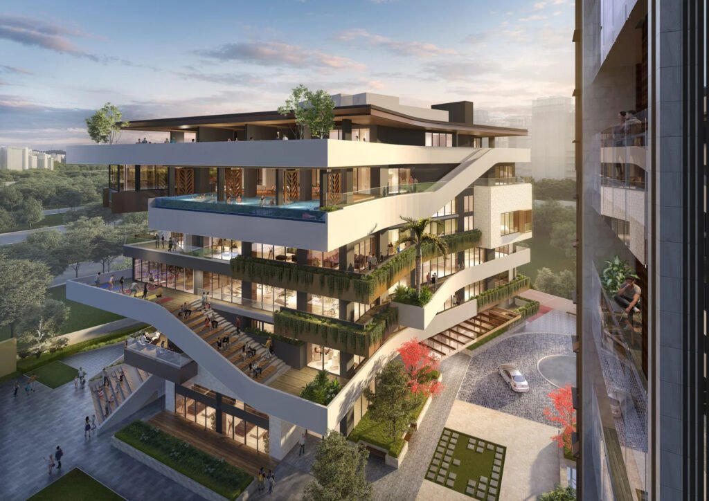 SAS Crown high-rise tower render