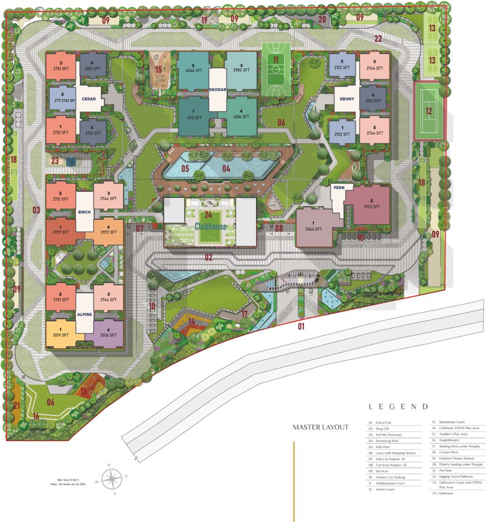Sattva Lake Ridge master plan