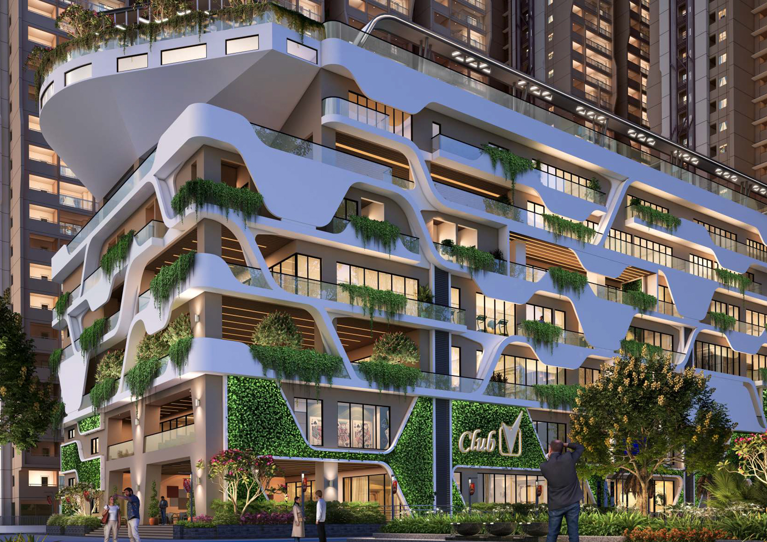 Vajra West City clubhouse render